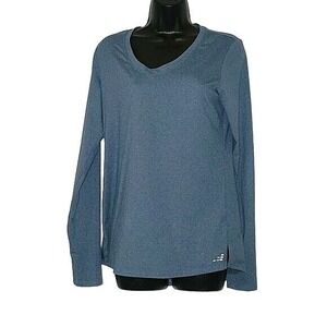 BCG  Long Sleeve Top‎ Open Back V-Neck Activewear Shirt M designer comfort beach